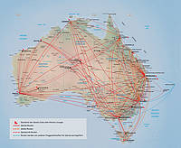 Qantas Streckennetz